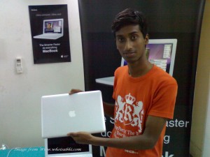 Chetan With MacBook Air